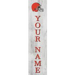 Fan Creations Cleveland Browns Personalized Welcome Leaner Sign