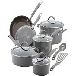 Rachael Ray Cucina Cookware Set with lid 12 Parts