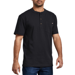 Dickies Short Sleeve Heavyweight Henley T-shirt - Black