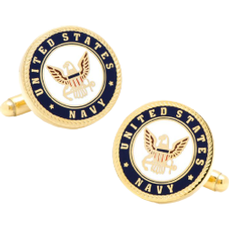 Cufflinks Inc US Navy Cufflinks - Gold/Multicolour