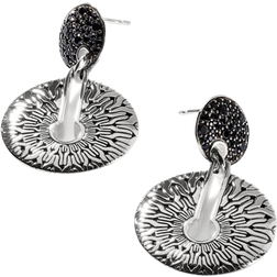 John Hardy Radial Drop Earrings - Silver/Sapphire