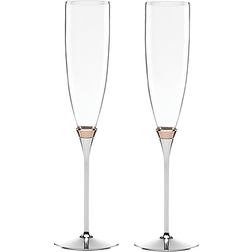 Kate Spade Rosy Glow Toasting Flute, Set of 2 Copas de Champán 17.7cl 2pcs