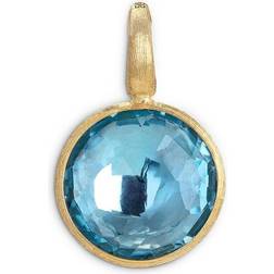 Marco Bicego 18K Yellow Gold Jaipur Blue Topaz Round Pendant