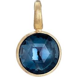 Marco Bicego 18K Yellow Gold Jaipur London Blue Topaz Round Pendant