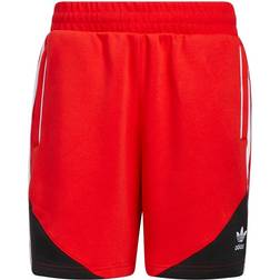 Adidas SST Fleece Shorts - Vivid Red/Black