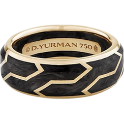 David Yurman Forged Carbon Band Ring - Gold/Black