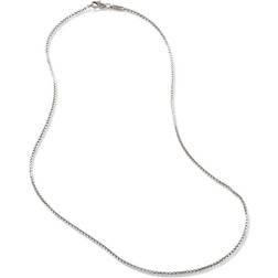 John Hardy Box Chain Necklace 26" - Silver