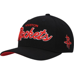 Mitchell & Ness Houston Rockets Foundation Script Stretch Snapback Hat Men - Black
