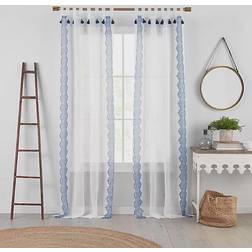 Elrene Shilo Sheer Tab Top Curtain Panel 132.08x213.36cm