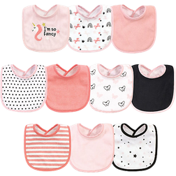 Hudson Drooler Bibs I'm So Fancy Unicorn 10-pack