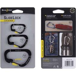 Nite Ize Slidelock Carabiner Stainless 3 pack