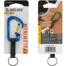 Nite Ize SlideLock Key Ring Aluminum (Färg: Blå)