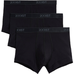 2(X)IST Essential Cotton No Show Trunk 3-pack - Black