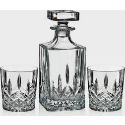 Waterford Marquis Squared Decanter & Double Old Fashioned Glass Set Jarra de Whiskey 3pcs