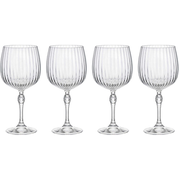 Bormioli Rocco Gingläser America's Cocktail Mit Rillenstruktur, 4 Stück Verre 76.152cl 4pcs