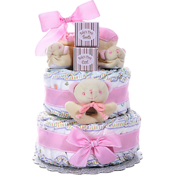 Alder Creek Baby Cakes Size 2 Diaper Cake Gift Basket