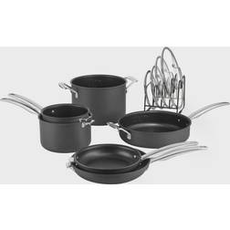 Cuisinart SmartNest Hard Anodized Cookware Set with lid 11 Parts