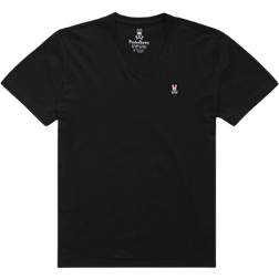 Psycho Bunny Classic V Neck T-shirt - Black