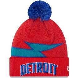 New Era Detroit Pistons City Edition Official Cuffed Pom Knit Hat Beanies 21/22 Sr.