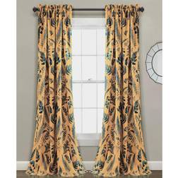 Lush Decor Devonia Botanical Print Curtain Set 132.08x213.36cm