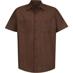 Red Kap Industrial Work Shirt - Chocolate Brown