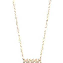 Zoe Chicco Itty Bitty Mama Necklace - Gold