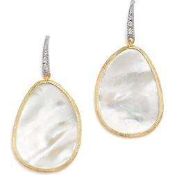 Marco Bicego 18K White & Yellow Gold Lunaria Mother-Of-Pearl & Diamond Earrings