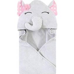 Hudson White Dots Elephant Hooded Towel