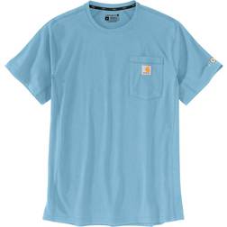 Carhartt Force Relaxed Fit Midweight Short Sleeve Pocket T-shirt - Powder Blue