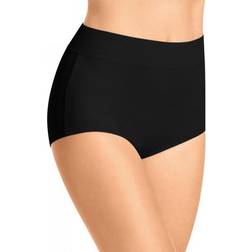 Warner's No Pinching No Problems Tailored Microfiber Brief - Black