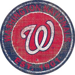 Fan Creations Washington Nationals Round Heritage Logo Sign Board