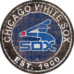 Fan Creations Chicago White Sox Round Heritage Logo Sign Board