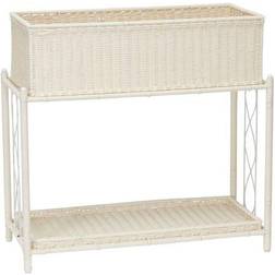 Household Essentials Resin Wicker Raised Double Plane 71.12x32.512x68.58cm