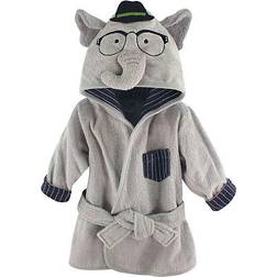 Hudson Elephant Bathrobe - Grey/Blue