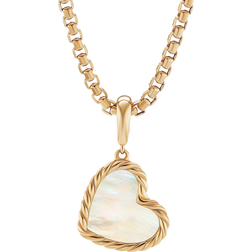 David Yurman Elements Heart Amulet Pendant - Gold/White