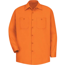 Red Kap Wrinkle-Resistant Work Shirt - Orange