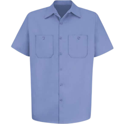 Red Kap Wrinkle-Resistant Work Shirt - Light Blue