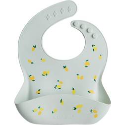 Loulou Lollipop Silicone Bib Printed Lemon