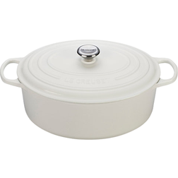 Le Creuset White Signature Oval with lid 8.99 L