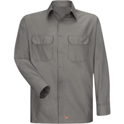 Red Kap Solid Rip Stop Shirt - Grey