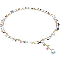 Marco Bicego 18K Yellow Gold Paradise Diamond and Mixed Gemstone Lariat Necklace, 17