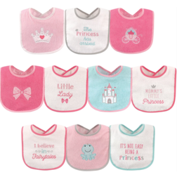 Luvable Friends Drooler Bibs with Waterproof Backing,10-Pack