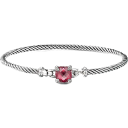 David Yurman Chatelaine Bracelet - Silver/Rhodolite Garnet/Diamonds