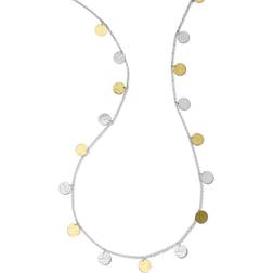 Ippolita 18K Gold & Sterling Silver Classico Hammered Disc Statement Necklace