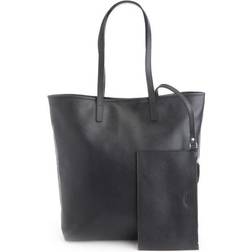 Royce Tall Tote Bag with Wristlet - Black