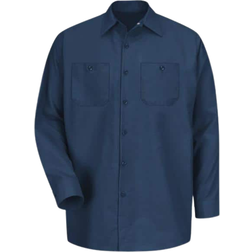 Red Kap Long-Sleeve Work Shirt - Navy