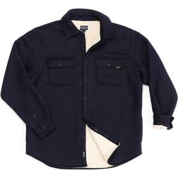 Smith Sherpa Lined Microfleece Shirt Jacket - Navy