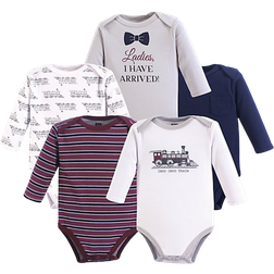 Hudson Long Sleeve Bodysuits 5-pack - Train (10155587)