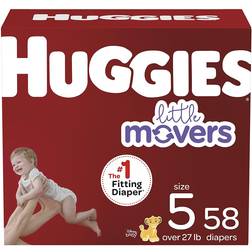 Huggies Little Movers Disposable Diapers Size 5, 58pcs