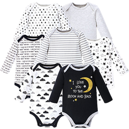 Hudson Long Sleeve Bodysuit 7-pack - Moon and Back (10155741)